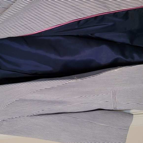 Bundle. Navy blue Pinstripe lined blazer and Bermuda shorts. Size 18. NWT - Picture 5 of 9